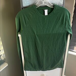 Green Long Sleeve Top- Running top